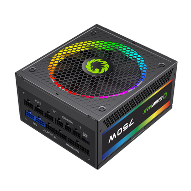 750W Блок живлення для ПК GameMax RGB-750 PRO 80 GOLD,modular,Smart fan 140mm RGB-750 PRO