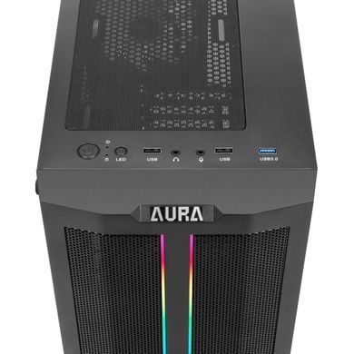 ATX без БЖ Корпус геймерський GAMDIAS AURA GC3 Mid-Tower PC Case 4712960137141