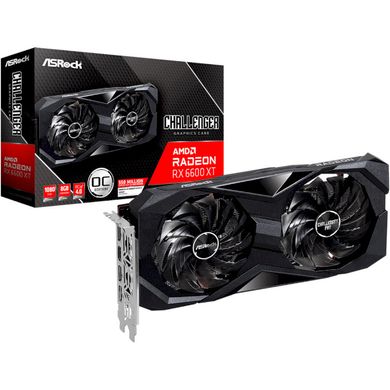 Відеокарта ASRock Radeon RX 6600XT Challenger D 8GB/GDDR6 OC GPU:2593MHz/3DP/HDMI RX 6600 XT CLD 8G OC