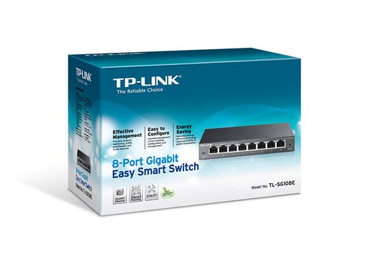 TP-Link TL-SG108E Коммутатор 8x1GE, EasySmart, Управляемый TL-SG108E